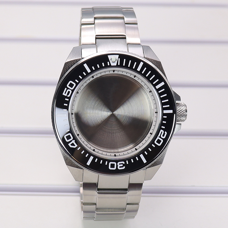 Seiko Watch 5 Sports - 43.8mm Zilver Gemodificeerde Samurai Duikhorlogekasten Stalen