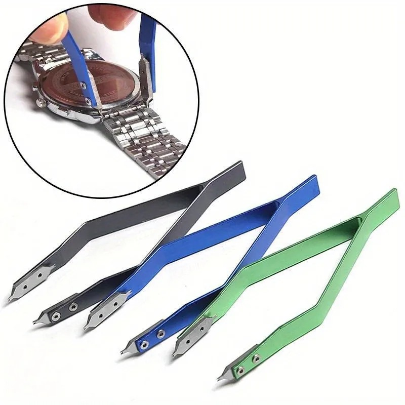 Spring Bar Tool Set - Professionele roestvrijstalen V-vormige horlogebandpincet, precisiegereedschap voor