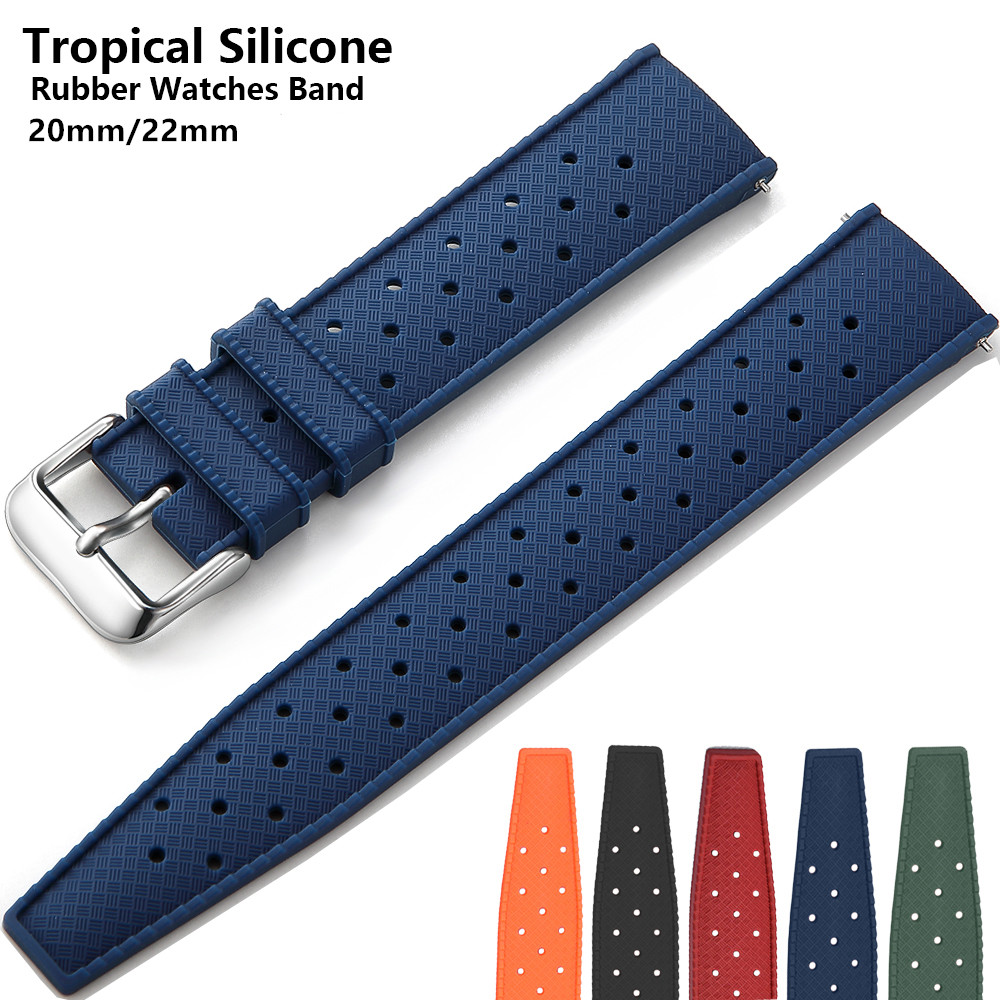 Rubber Strap Diver - 20mm 22mm Tropic Rubberen Band voor