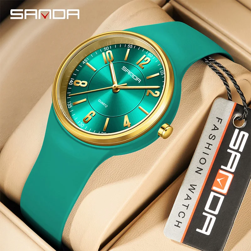 Silicone Band Women - SANDA Mode Dames Quartz Horloge Eenvoudige