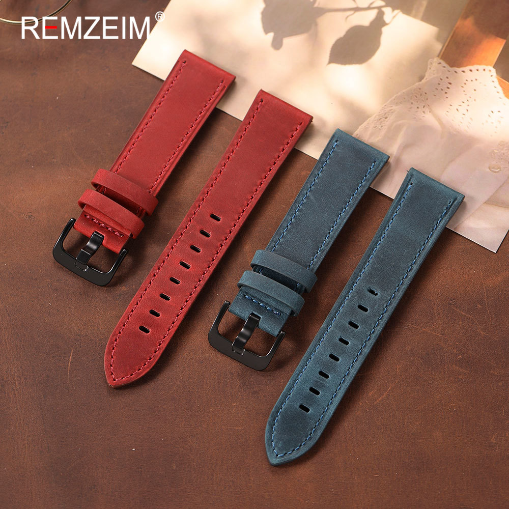 Klassieke herenhorlogeband van - Leather Strap Quick Release recensie en prijs