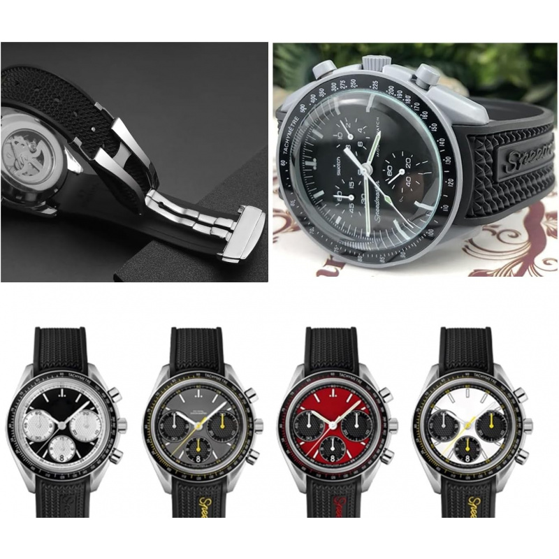 Rubberen siliconen gebogen Lug - Omega Watch Speedmaster recensie en prijs