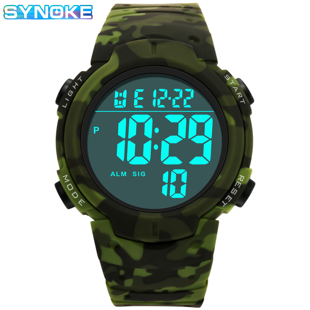 Camouflage Elektronisch Horlog - Canvas Strap Watch recensie en prijs