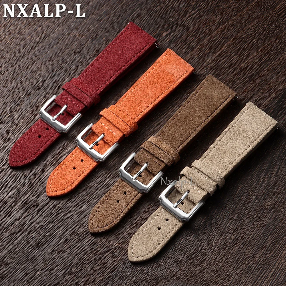 Duurzame Suède Koeienhuid Horl - Leather Strap Quick Release recensie en prijs