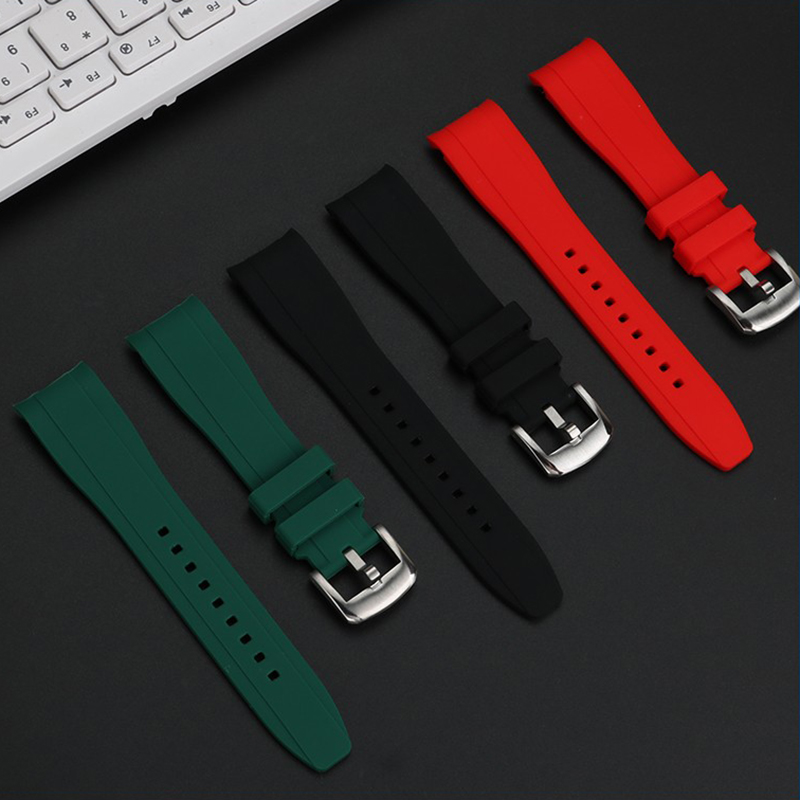 20mm 22mm Gebogen Einde Rubber - Rubber Strap Diver recensie en prijs