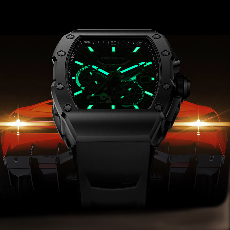 CERIEPON Wijnvatvormig herenho - Rubber Strap Diver recensie en prijs
