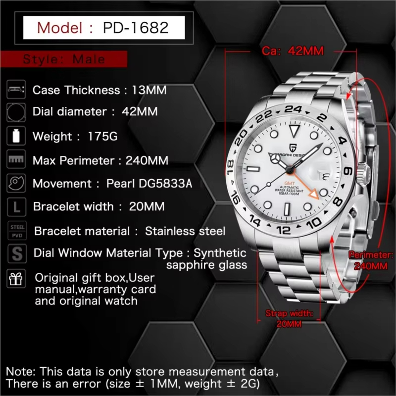 PAGANI DESIGN 2026 Nieuw V2 GM - Rolex Watch Submariner recensie en prijs