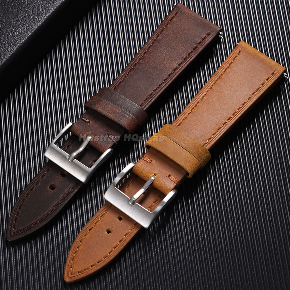 Vintage lederen horlogeband un - Leather Strap Quick Release recensie en prijs