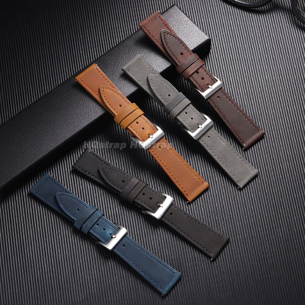 Vintage lederen horlogeband un - Leather Strap Quick Release recensie en prijs