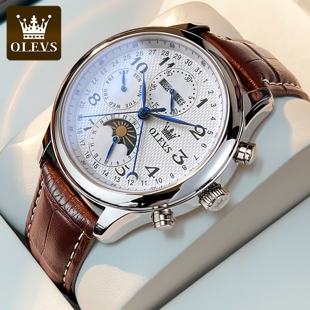 OLEVS 6667 Maanfase Herenhorlo - Seiko Watch Presage recensie en prijs
