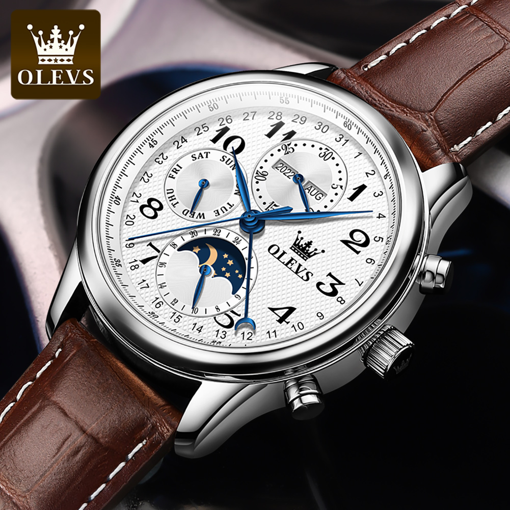 OLEVS 6667 Maanfase Herenhorlo - Seiko Watch Presage recensie en prijs