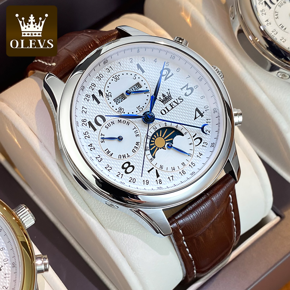 OLEVS 6667 Maanfase Herenhorlo - Seiko Watch Presage recensie en prijs
