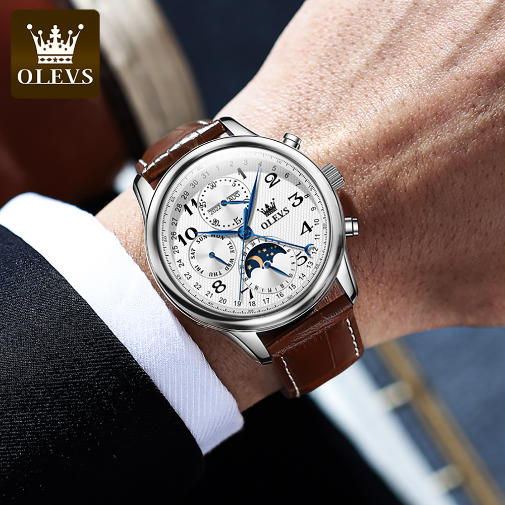 OLEVS 6667 Maanfase Herenhorlo - Seiko Watch Presage recensie en prijs