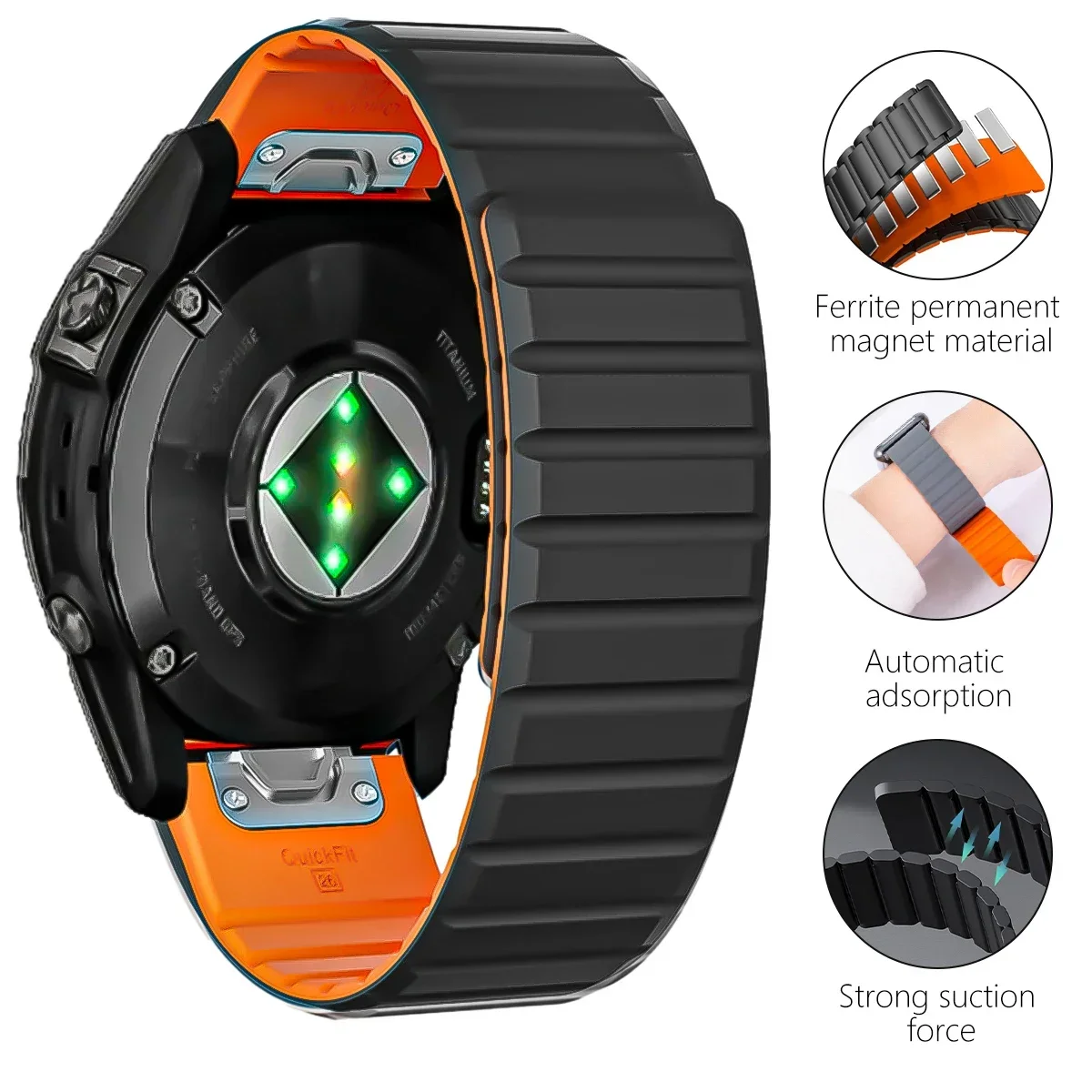 26/22Mm Siliconen Horlogeband  - Silicone Watch Band 22Mm recensie en prijs