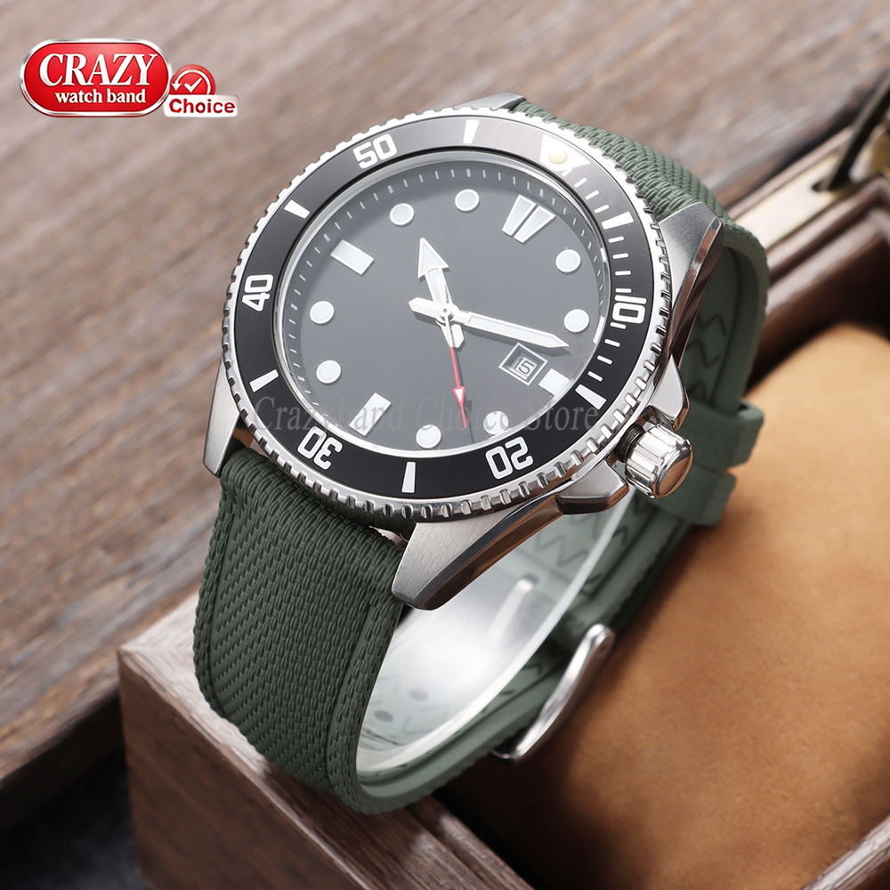 Nieuwe FKM Rubber Horlogeband  - Rubber Strap Diver recensie en prijs