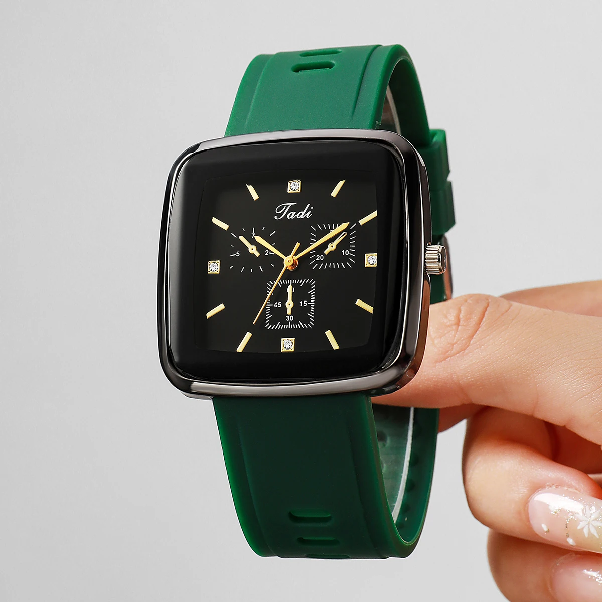 Modieuze dameshorloge met stra - Silicone Band Women recensie en prijs