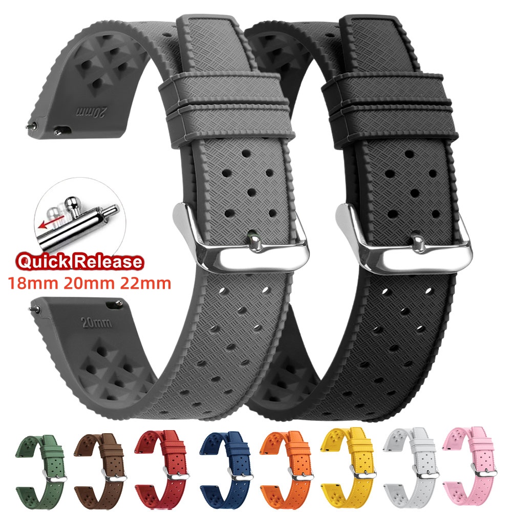 18mm 20mm 22mm Tropische silic - Canvas Strap Watch recensie en prijs