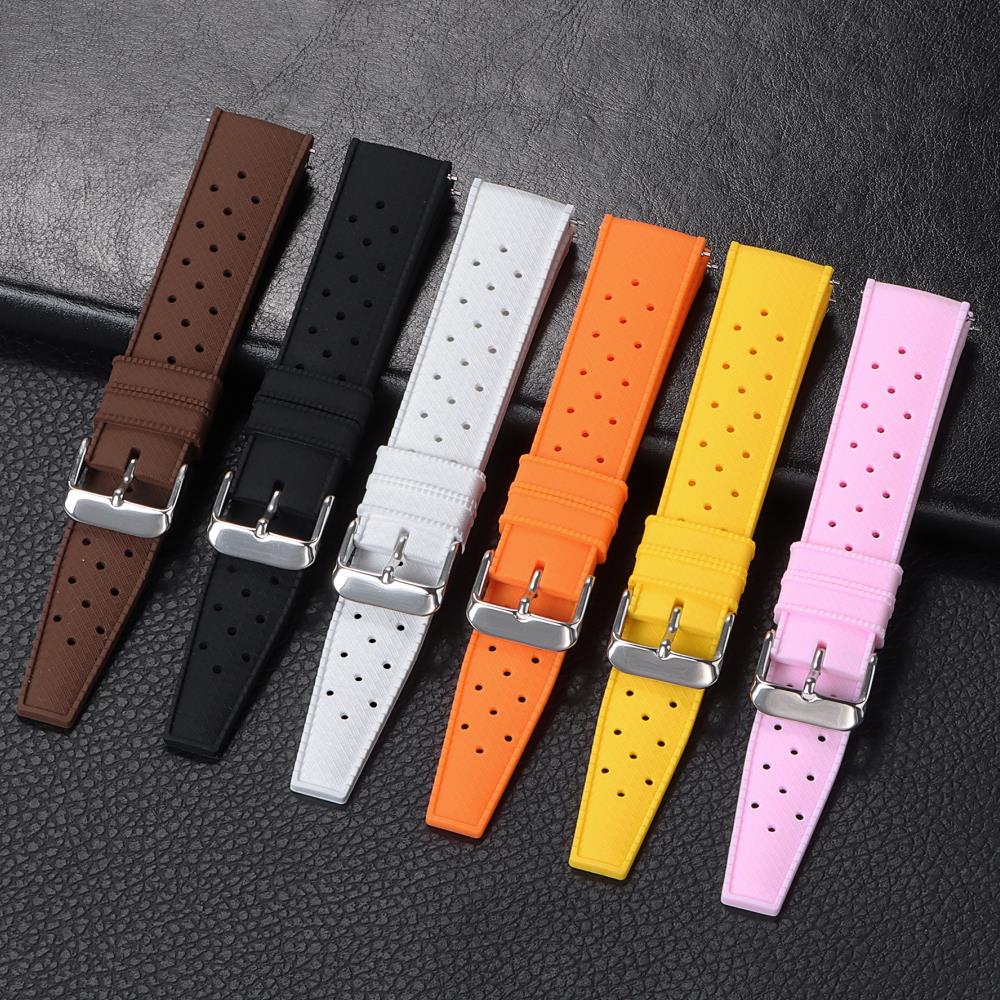 18mm 20mm 22mm Tropische silic - Canvas Strap Watch recensie en prijs